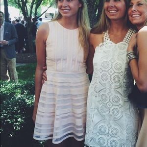 Rebecca Taylor pink dress (left in photo)